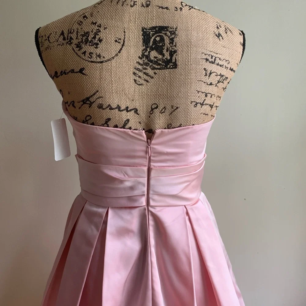 Love pink strapless dress size 6 Style A14